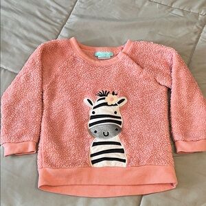 Pink Zebra Kids Sweatshirt